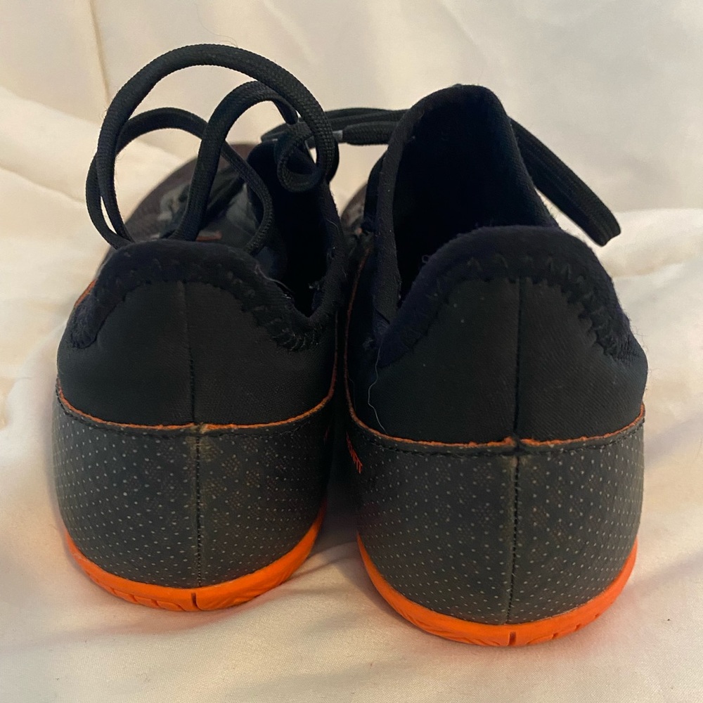 Adidas Kids Black and Orange Athletic Shoes - Picture 3 of 5